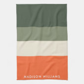 mit Monogramm, Name Geschirrtuch (Vertikal)