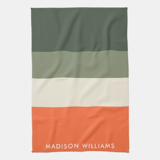 mit Monogramm, Name Geschirrtuch (Vertikal)