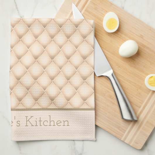 Mit Monogramm Name Initials Champagnergeschenk Geschirrtuch (Viertel Falte)