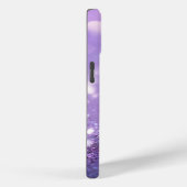 Mit Monogramm Name Lila Glitzer Mode Case-Mate iPhone Hülle (Rückseite / Rechts)