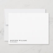 mit Monogramm, Name Mitteilungskarte (Vorderseite)