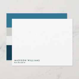 mit Monogramm, Name Mitteilungskarte