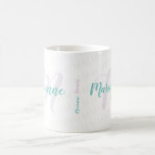 mit Monogramm Name/Monogramm eines handgeschrieben Kaffeetasse (Mittel)