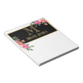 mit Monogramm Name Notizblock (angewinkelt)