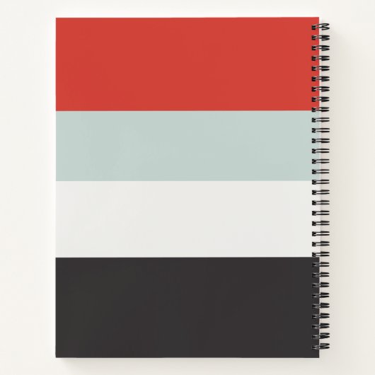 mit Monogramm, Name Notizblock (Rückseite)