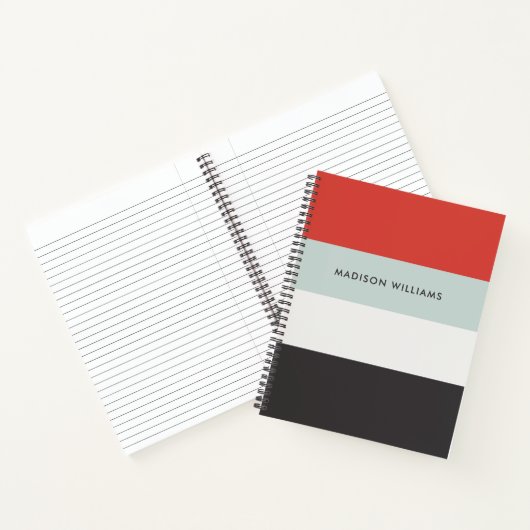 mit Monogramm, Name Notizblock (Innenseite)