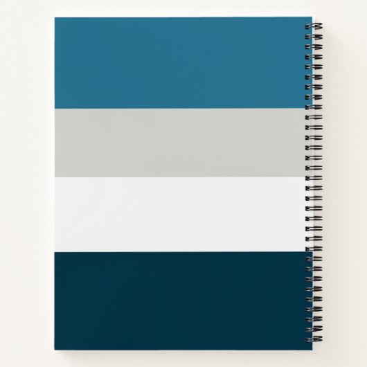 mit Monogramm, Name Notizblock (Rückseite)