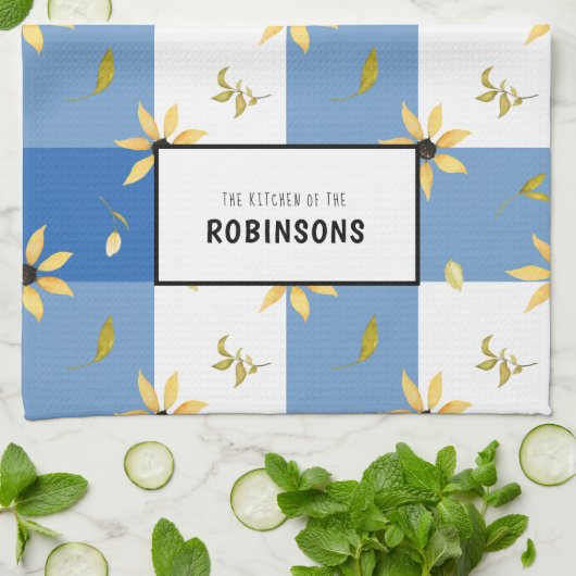 Mit Monogramm Name: personalisiert Geschirrtuch (Gefaltet)