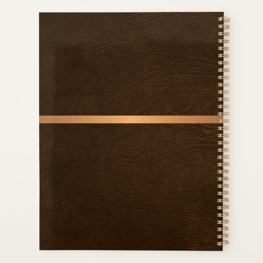 Mit Monogramm Name personalisiert Planer (Rückseite)