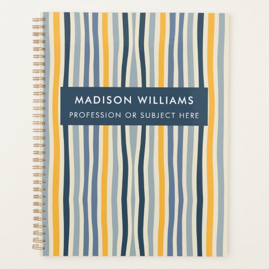 mit Monogramm, Name Planer (Vorderseite)