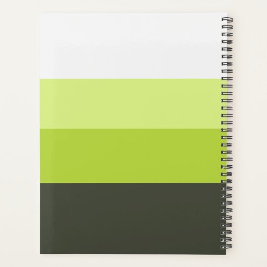 mit Monogramm, Name Planer (Rückseite)