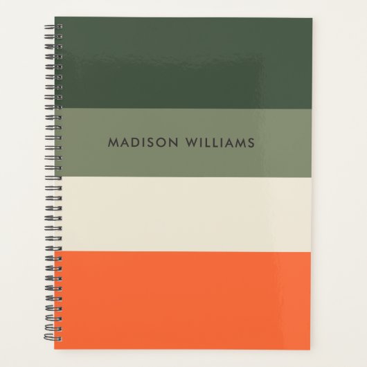 mit Monogramm, Name Planer (Vorderseite)