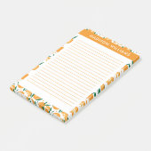 mit Monogramm, Name Post-it Klebezettel (angewinkelt)