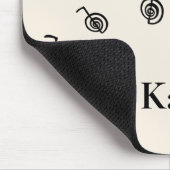 Mit Monogramm Name Reiki Symbol Heilung Muster Mou Mousepad (Ecke)