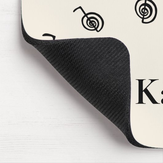 Mit Monogramm Name Reiki Symbol Heilung Muster Mou Mousepad (Ecke)
