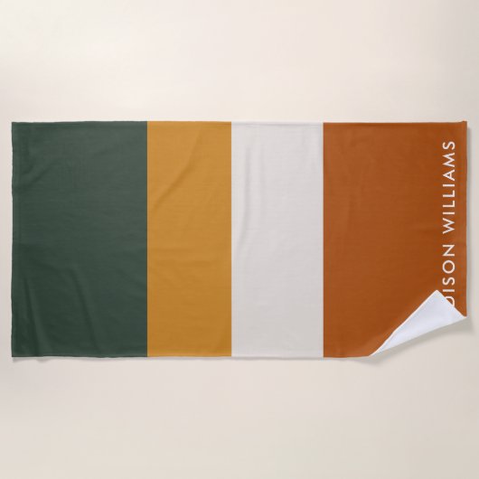 mit Monogramm, Name Strandtuch (Vorderseite)