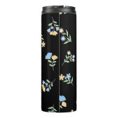 Mit Monogramm Name und Anfangsblauer Gelb Thermosbecher (Rückseite)