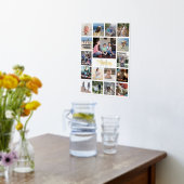 Mit Monogramm Name und erste moderne FotoCollage Foliendrucke (Ablage(Küche))