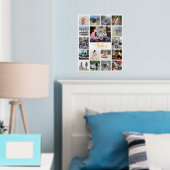 Mit Monogramm Name und erste moderne FotoCollage Foliendrucke (In Situ (Schlafzimmer))