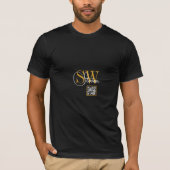 Mit Monogramm Name und moderne Unterschrift / Mode T-Shirt (Vorderseite)