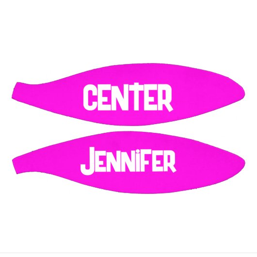 Mit Monogramm Name und Position in Rosa/Weiß | Mini Basketball (Panele)