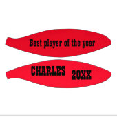 Mit Monogramm Name und Text in Rot/Schwarz | Mini Basketball (Panele)