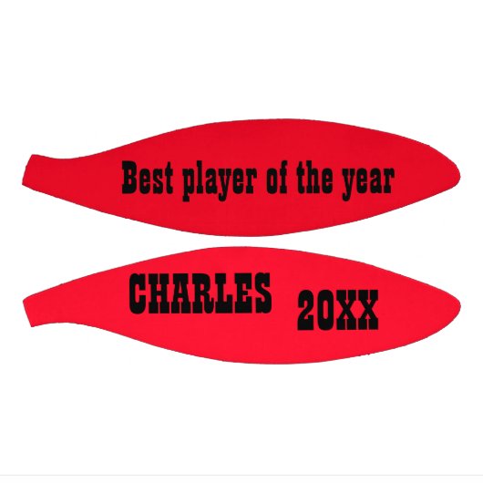 Mit Monogramm Name und Text in Rot/Schwarz | Mini Basketball (Panele)