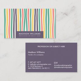 mit Monogramm, Name Visitenkarte