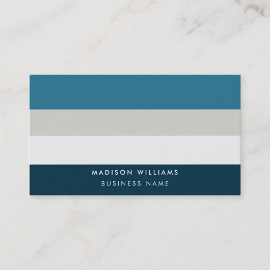 mit Monogramm, Name Visitenkarte (Vorderseite)