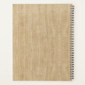 Mit Monogramm Name Zollfamilie rustikal 2026 Planer (Rückseite)