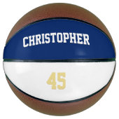 Mit Monogramm Namensnummer für den TeamClub Basketball (Vorderseite)