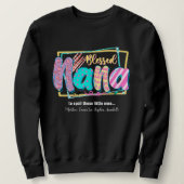 Mit Monogramm Nana-Typografie Sweatshirt (Design vorne)