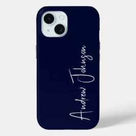 Mit Monogramm Navy Case-Mate iPhone Hülle