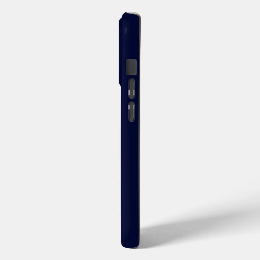 Mit Monogramm Navy Case-Mate iPhone Hülle (Rückseite / Links)