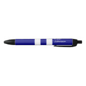 Mit Monogramm Navy Strip Pen Kugelschreiber (Unterseite)