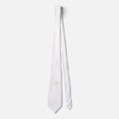 Mit Monogramm Neck Tie für Diner en Blanc Krawatte (Vorderseite)