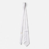 Mit Monogramm Neck Tie für Diner en Blanc Krawatte (Rückseite)