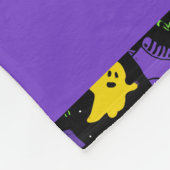 Mit Monogramm Neon Ghosts und Skate Halloween Fleecedecke (Ecke)