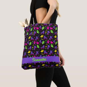 Mit Monogramm Neon Ghosts und Skate Halloween Tasche