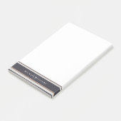 Mit Monogramm neutrale Streifen Post-it Klebezettel (angewinkelt)