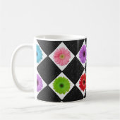 Mit Monogramm Niedliche Farbenblüte Kaffeetasse (Links)