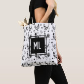 Mit Monogramm Niedliche Rinder und Cartoon Hühner Tasche (Von Nahem)