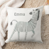 Mit Monogramm niedliche Zebra-Kinderzimmer-Dekorat Kissen (Decke)