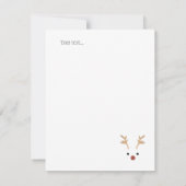 Mit Monogramm Niedliches Pinienmuster grün Mitteilungskarte (Rückseite)