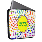 Mit Monogramm Notebook Laptopschutzhülle (Vorne Rechts)