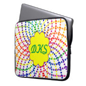 Mit Monogramm Notebook Laptopschutzhülle (Vorderseite Links)