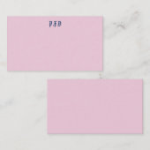 Mit Monogramm Notecard Mitteilungskarte (Vorne/Hinten)