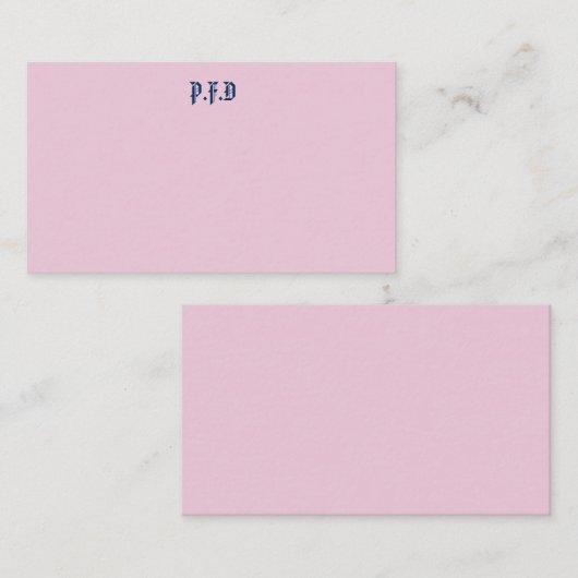 Mit Monogramm Notecard Mitteilungskarte (Vorne/Hinten)