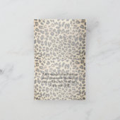 Mit Monogramm Notizkarte aus Sassy Leopard (Innenseite)