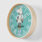 Mit Monogramm Nutcracker Blue Uhr (Winkel)